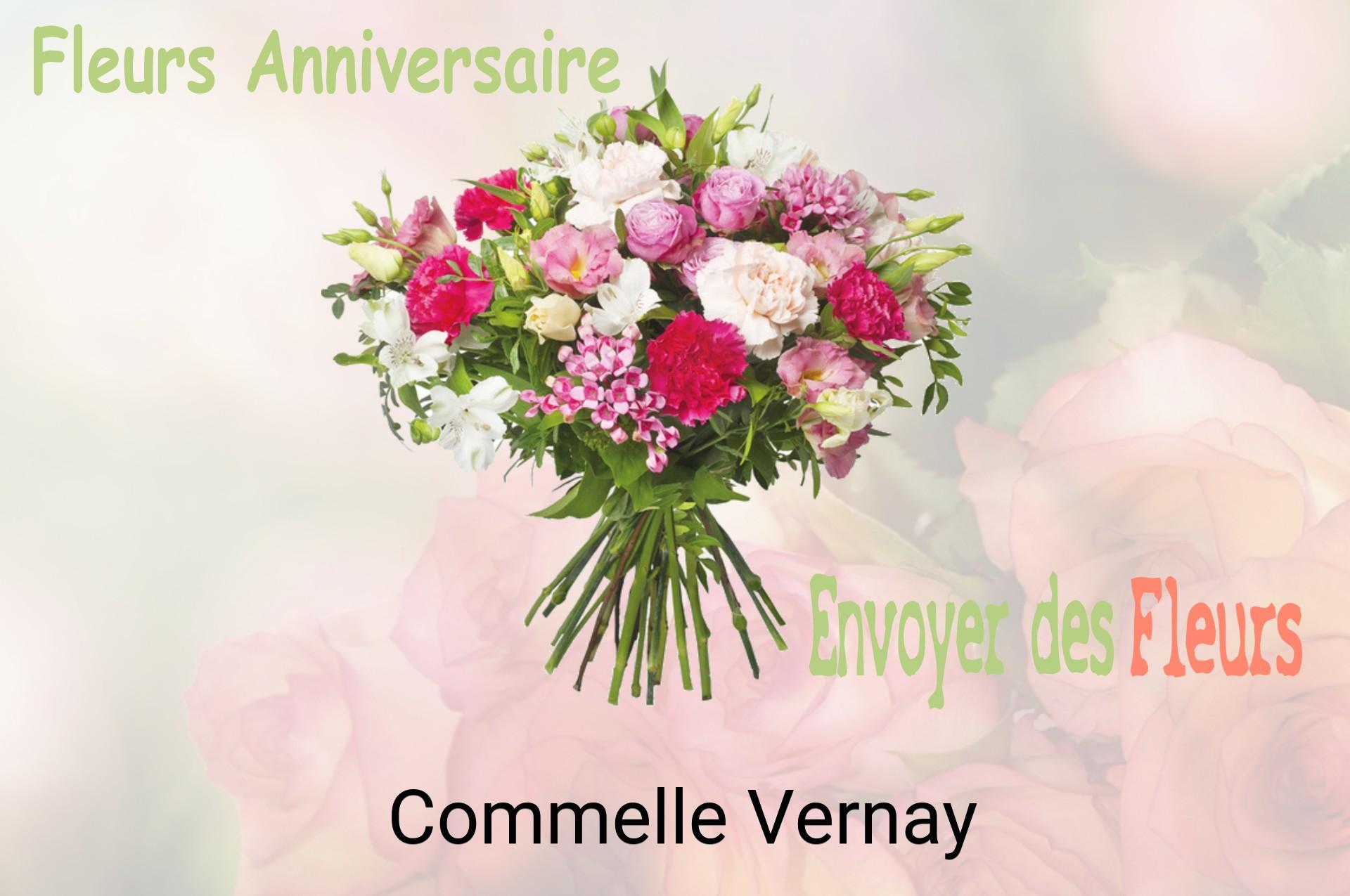 Bouquet de fleurs d’anniversaire livré à Commelle-Vernay